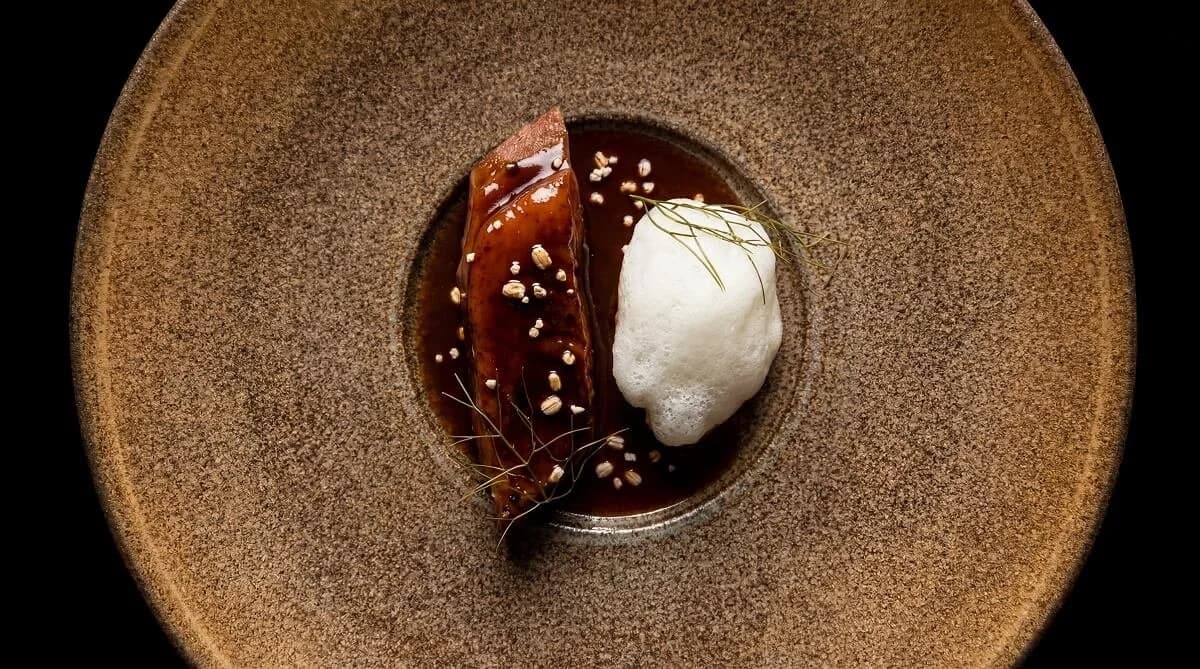 Duck and barley.
