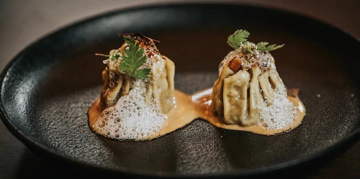 Siu mai, guanciale, crayfish.